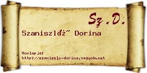 Szaniszló Dorina névjegykártya